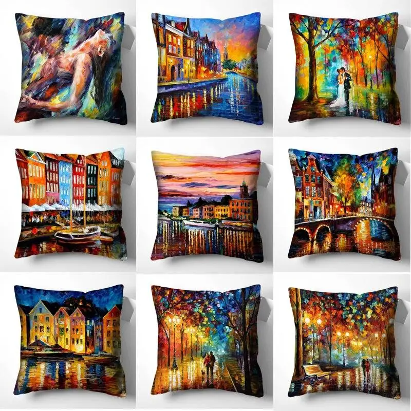 

Art Painting Pillow Covers Pillows Cushion Cover Pillowcases Home Decor Cushions for Sofa Living Room Decoration