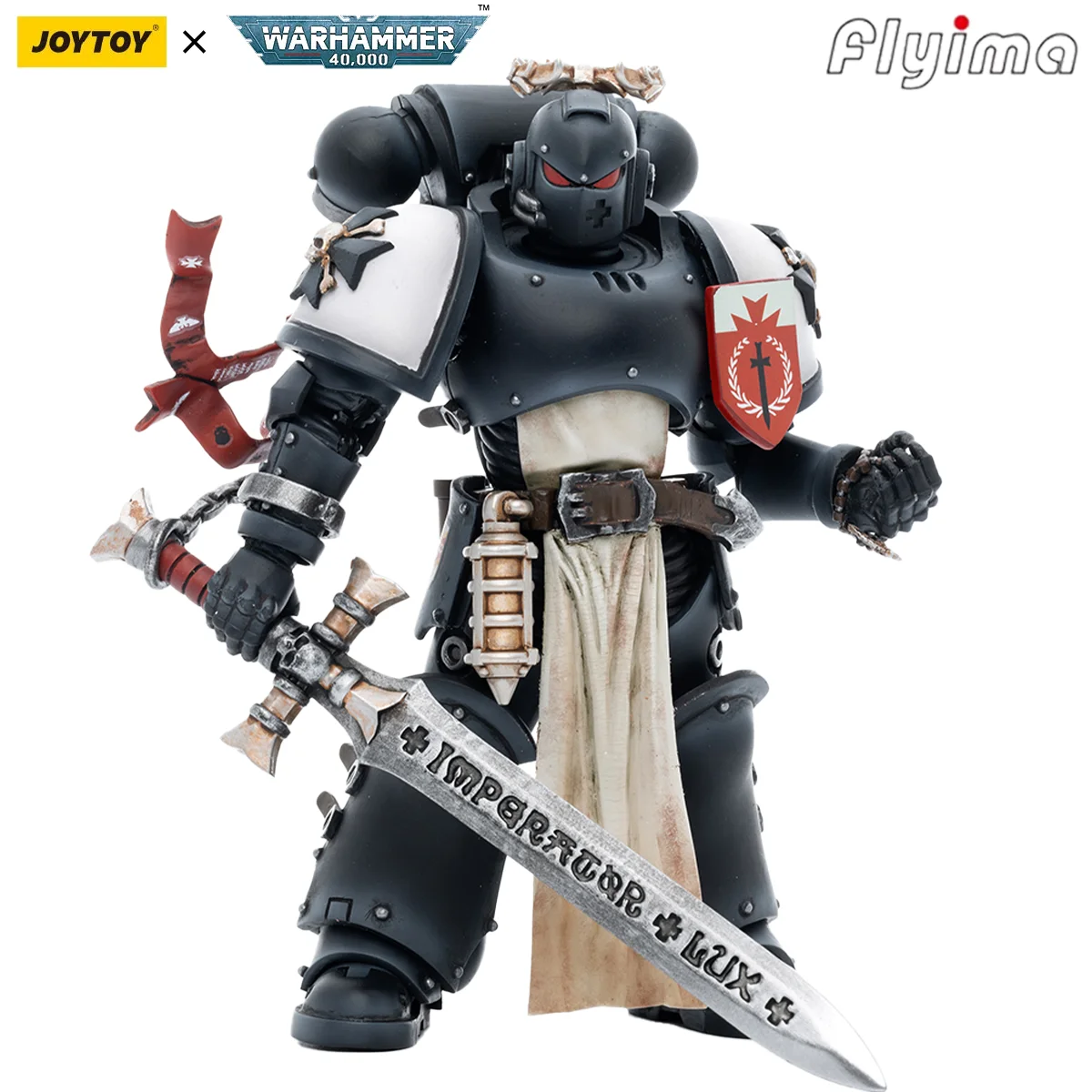 Фото [В НАЛИЧИИ] Фигурка JJOYTOY Warhammer 40K 1/18: Черные тамплиеры, Чемпион Императора Ролантус, модель №5
