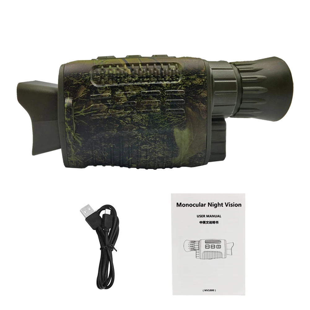 

NV1000 Night Vision Device Infrared Optical Monocular 5X Digital Zoom Photo Video Playback 200M Full Dark Viewing Distance
