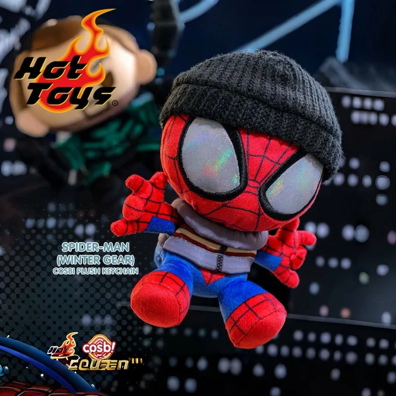 Фото Горячая новинка: Оригинальные коллекционные фигурки Hot Toys Cosbi Marvel Spider-Man (Серия New Day) — плюшевые брелоки-бобблхеды в слепых коробках. Отличный подарок. №1