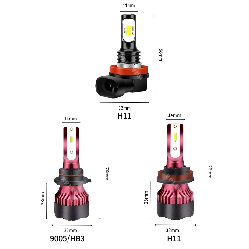 Автомобильный светодиодный фонарь дальнего ближнего света противотуманные фары