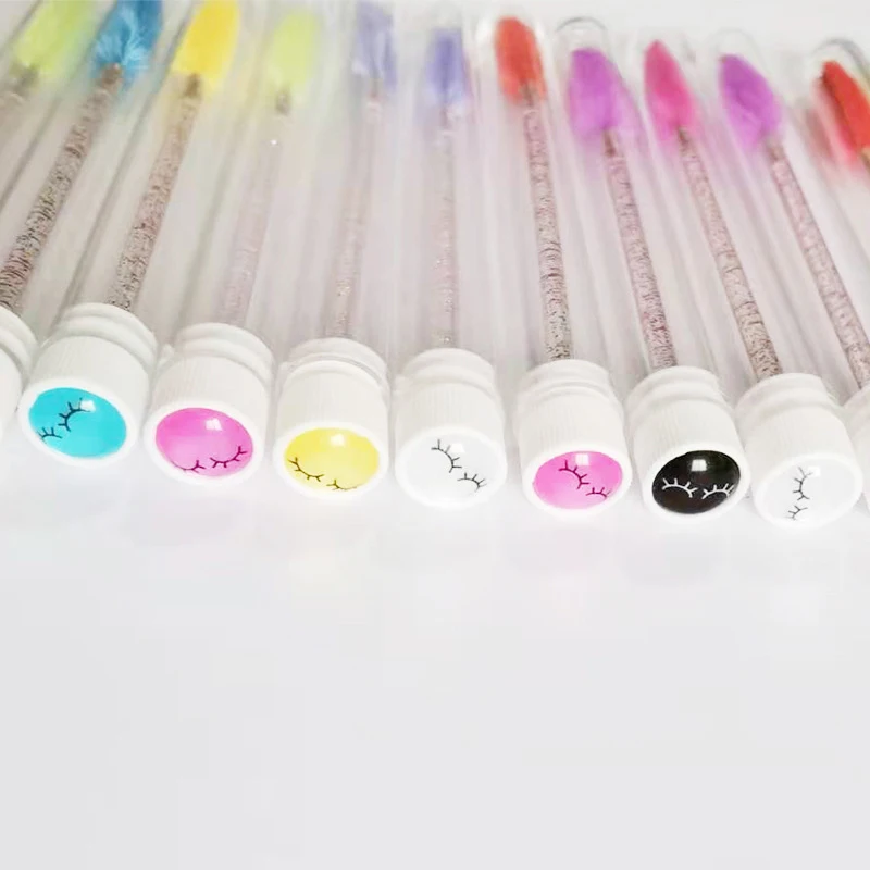 Косметическая Кисть Для Туши С Расческой. Индивидуальная Красочная