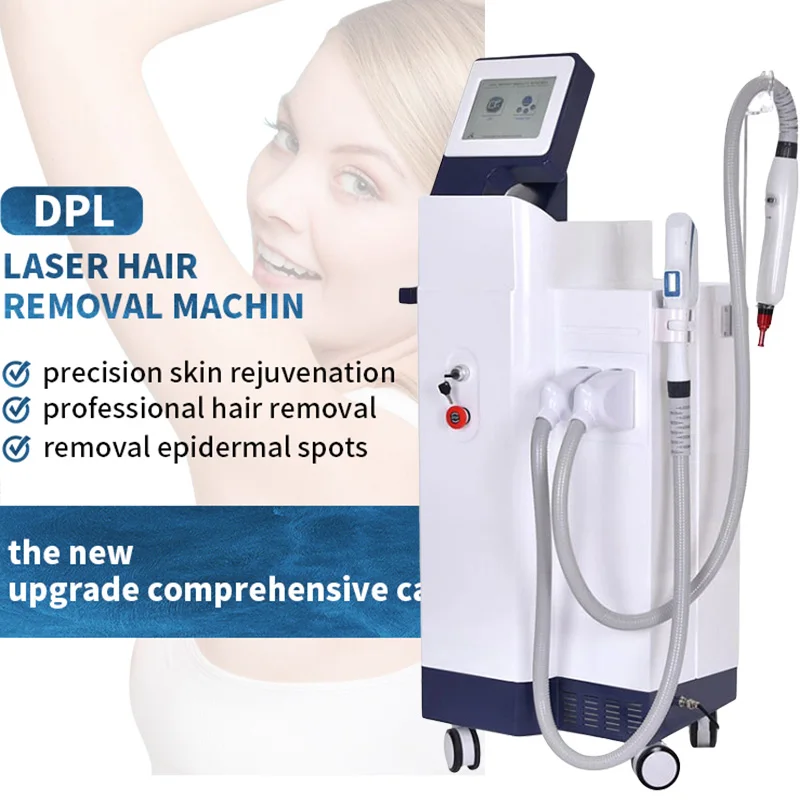 

3 in 1 New Arrive Wrinkle Removal RF+Picosecond Laser Tattoo Removal +Elight DPL OPT IPL Hair Removal Epilator Equipment