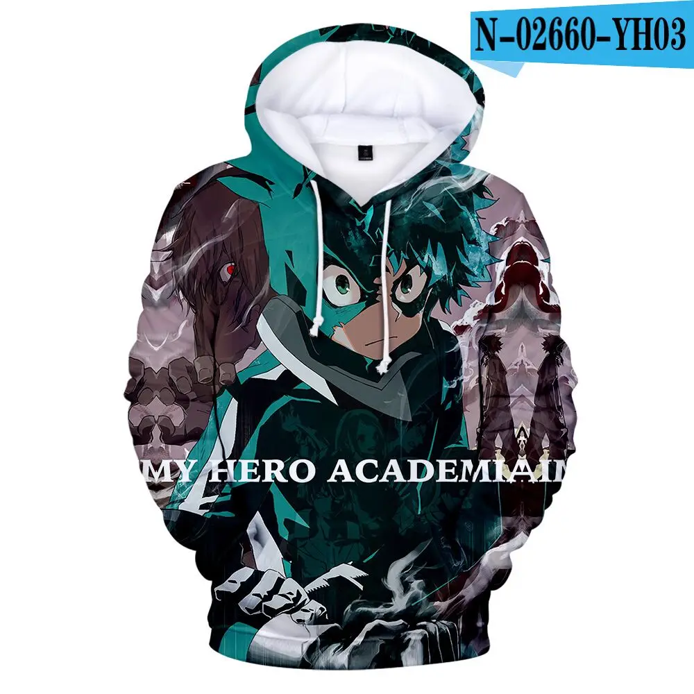 

3D Printed Hoodies My Hero Academia Boku No Hero Academia Deku Himiko Fashion Mens Childrens Sweatshirts Pullovers Casual Jacket