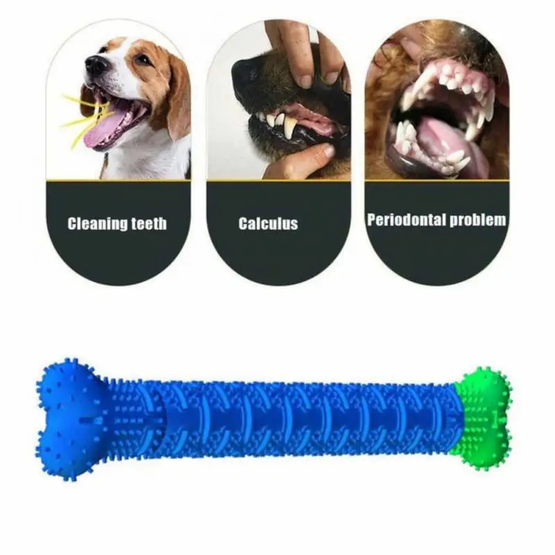 

New Dog Chew Toy Rubber Pet Dog Teeth Cleaning Toy Dog Molar Stick Aggressive Chewers Food Treat Dispensing Toys