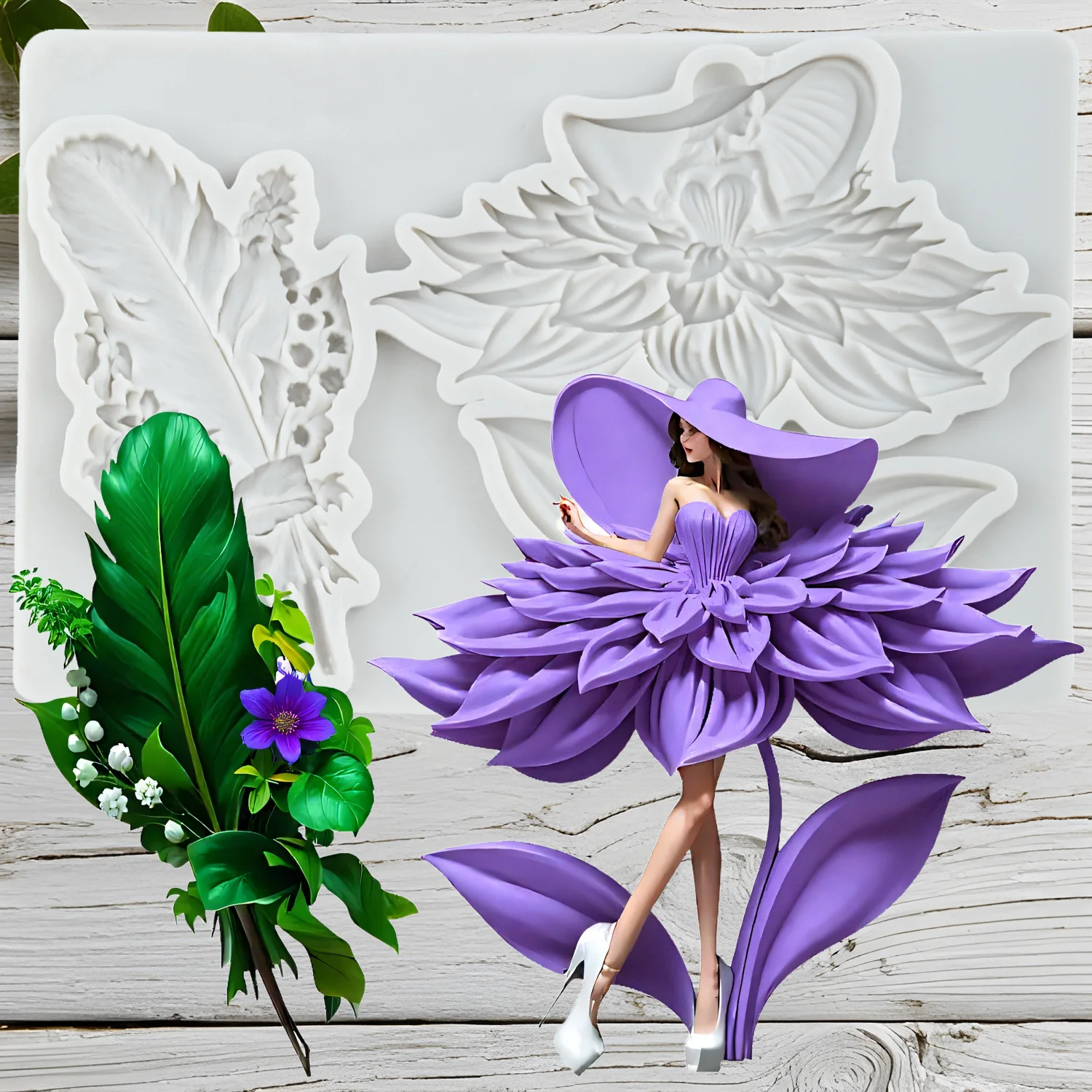 Силиконовые формы для торта Flower Fairy