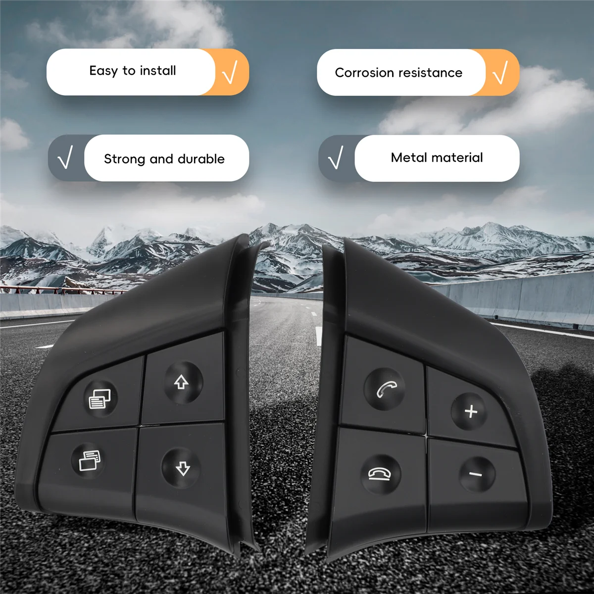 1 пара кнопки управления на рулевое колесо для Mercedes-Benz W164 W245 W251 GL350 ML350 R280 B180 B200 B300