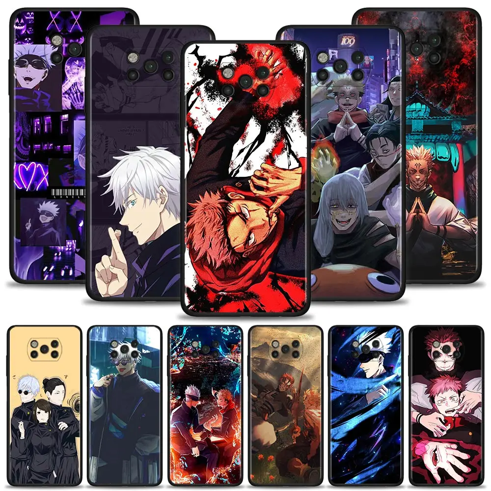 

Case For Xiaomi Poco X3 NFC F3 GT M3 M4 Pro Pocophone F1 12 9T 11T 10T Pro Lite Note 10 10Lite Jujutsu Kaisen Satoru Gojo anime