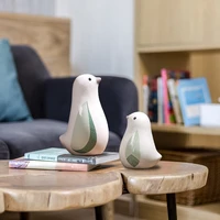 creative nordic green cute bird ornaments home soft living room tv cabinet office study minimalist ornament
