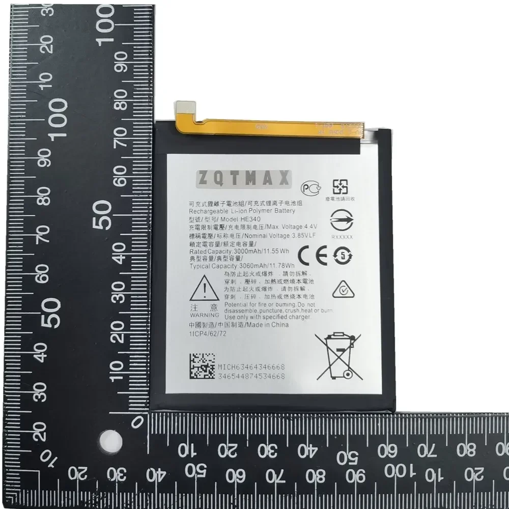 Аккумулятор 3060 мАч HE340 HE342 для Nokia 7 1/7/X6 2018 6 1 Plus TA-1096 TA-1095 TA-1097 TA-1041 TA-1100 TA-1085 TA-