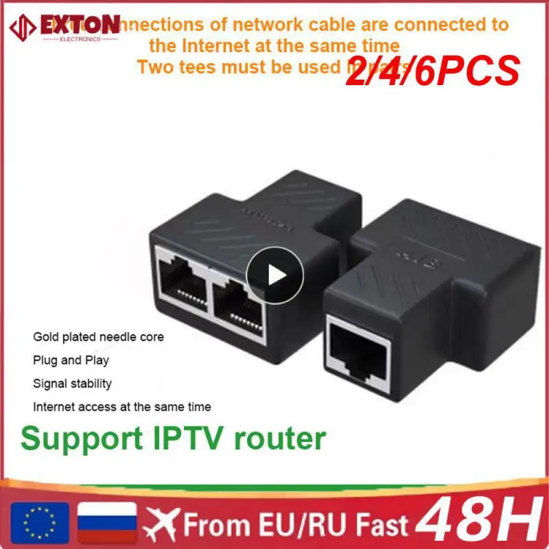 

2/4/6 шт., соединители для сетевого кабеля Rj45