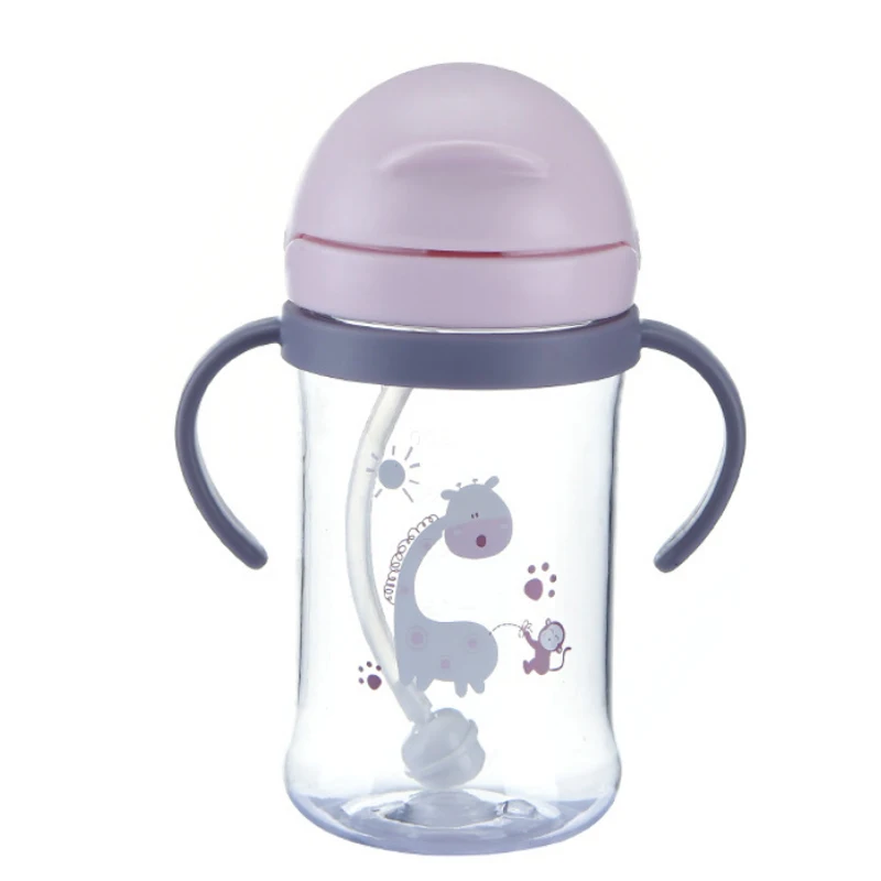 

250/350 мл детская чашка для воды с защитой от удушения с гравитационным шариком чашка для кормления с соломинкой Детская Бутылочка для питья