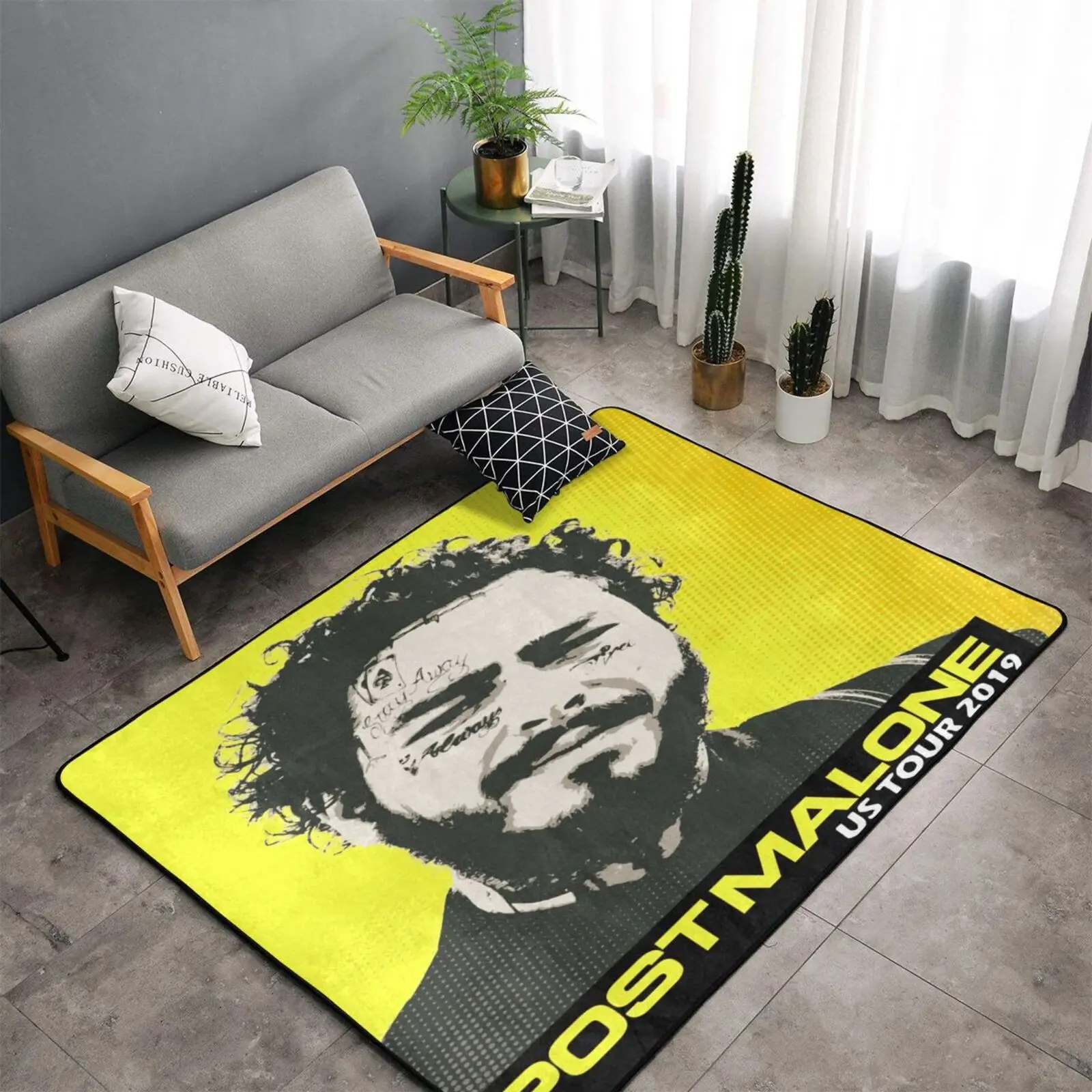 

Post Malone 2019 Br ковер в спальне Спорт корейский декор комнаты мужские белые сексуальные шорты Боксеры для спальни для женщин мужчин для ванной