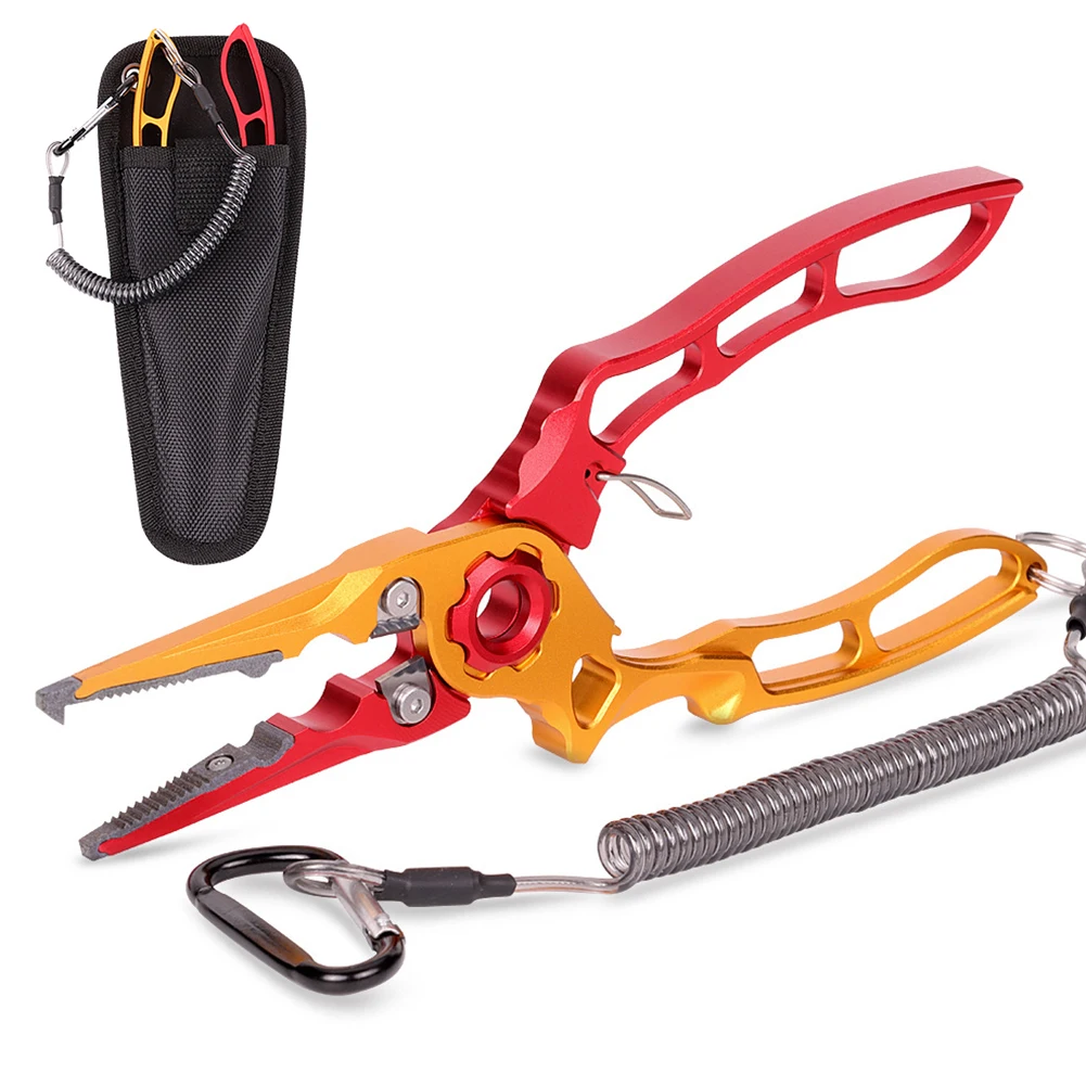 

Aluminum Metal Fishing Pliers Scissors Fishing Tong Tackle Gear Hook Remover Device Cutter Line Split Ultralight Fishing Tackle
