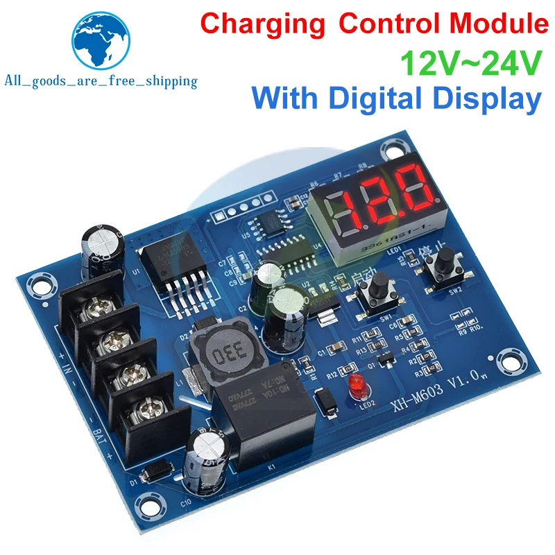 Модуль управления зарядкой TZT XH-M603 12-24 В переключатель литиевым аккумулятором