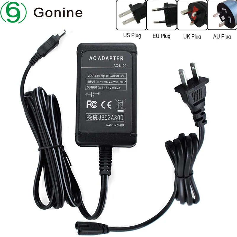 

AC-L100 for Sony Handycam Camcorder CCD-TRV108 TRV118 TRV128 TRV138 DSC-F717,Replaces AC-L10A AC-L15A AC-L100A AC Adapter Power