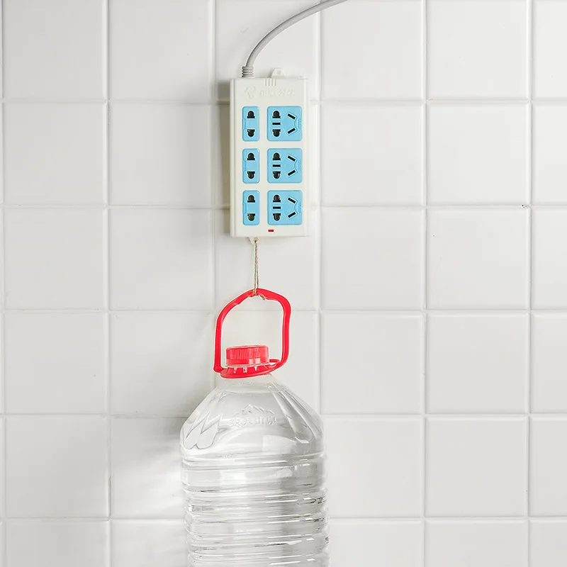 

Socket Holder Power Strip Wall Paste Wall-mounted Socket with Slide Rail Installation Sticker Free Punch Socket Installation