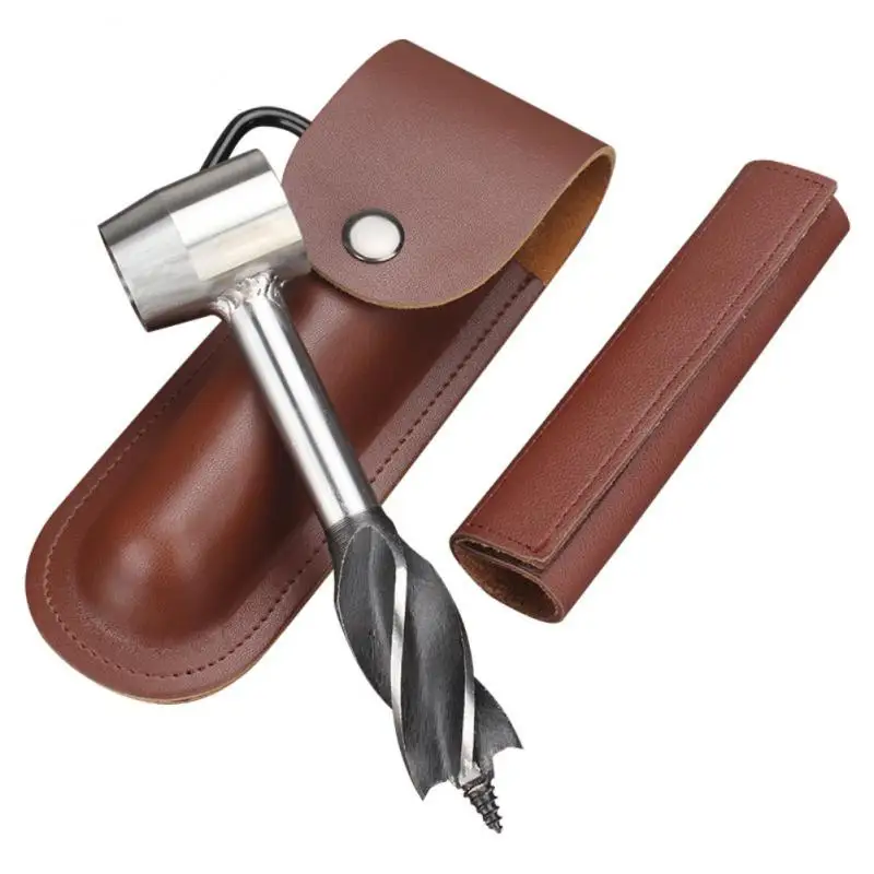 

Durable Manual Auger Bushcraft Multitool Outdoor Wood Drill Peg Tools Auger Wrench Manual Hole Maker Survival Tools