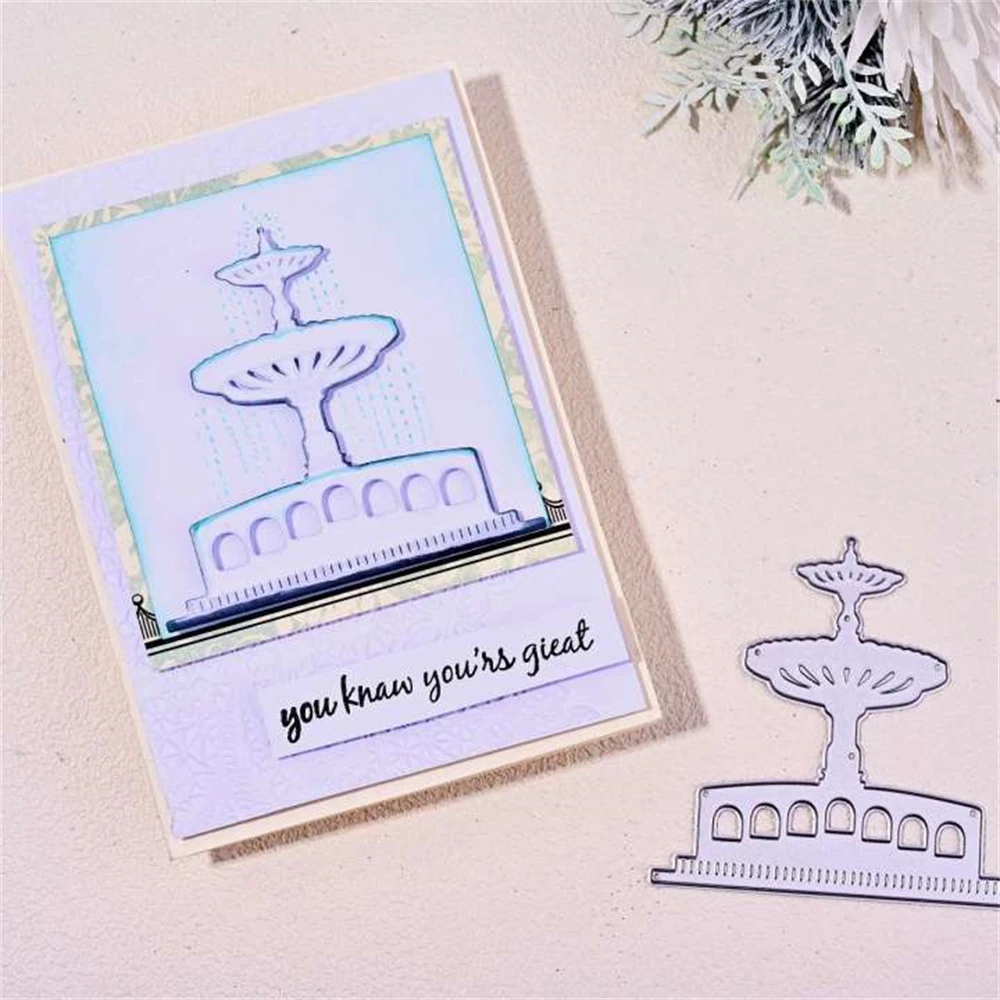 

InLoveArts Fountain Metal Cutting Dies Cut For Diy Scrapbooking Crafts Stencils Maker Photo Album Template Handmade Decoration