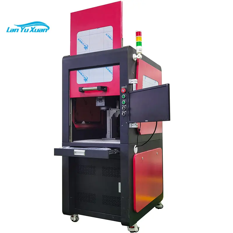 

3D Fiber Laser Engraving Machine Curved Surface Dynamic Focusing 50w fiber laser marking machine