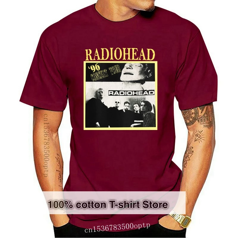 

Radiohead T Shirt UK Rock Band Black Tee New Cool Graphic Print Unisex 1-A-153 Mens T-Shirts Summer O Neck Cotton