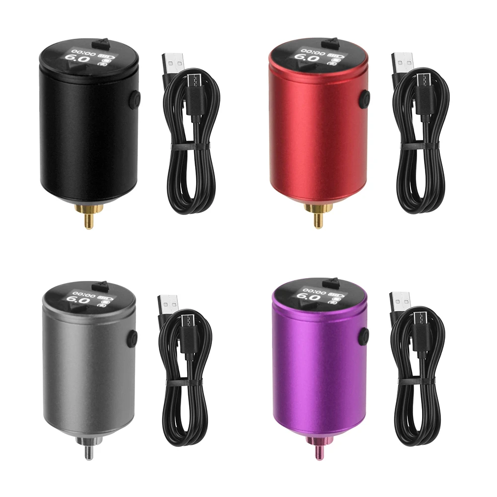 

Professional Rechargeable Mini Wireless Tattoo Battery Power RCA Jack LED Digital Screen Tattoo Machine Pen Tattoo Power Supply