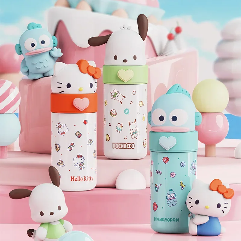 

Sanrio Anime Figure Thermos Cups Liner 316 Stainless Steel Portable Cute Hello Kitty Kuromi Cinnamoroll My Melody Birthday Gifts