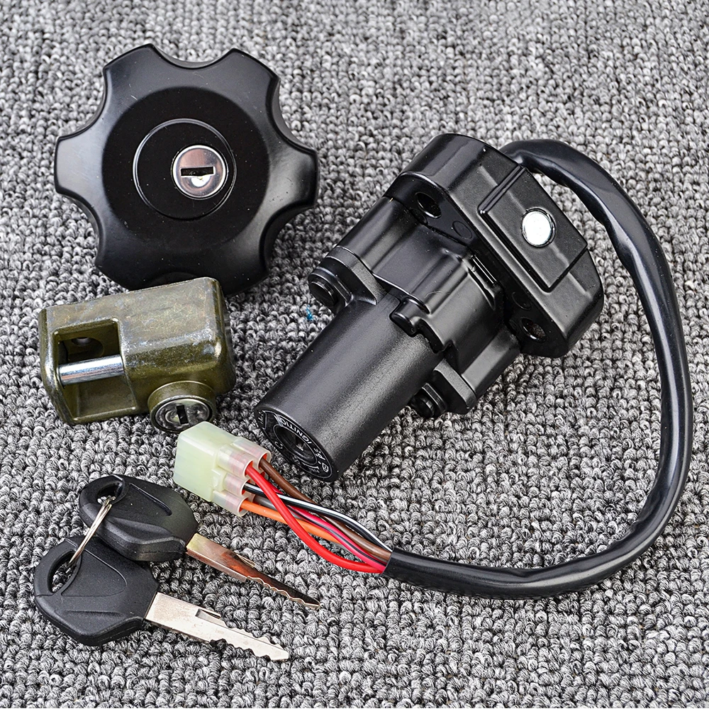 Для Suzuki DR650 DR650SE 1996-2022 Выключатель зажигания Крышка топливного бака Ключ замка