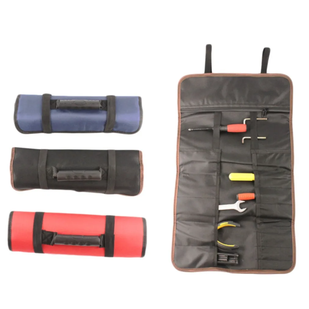 

New Universal Motorcycle Tools Bag Multifunction Oxford Pocket Toolkit Rolled Bag Portable Large Capacity Bags