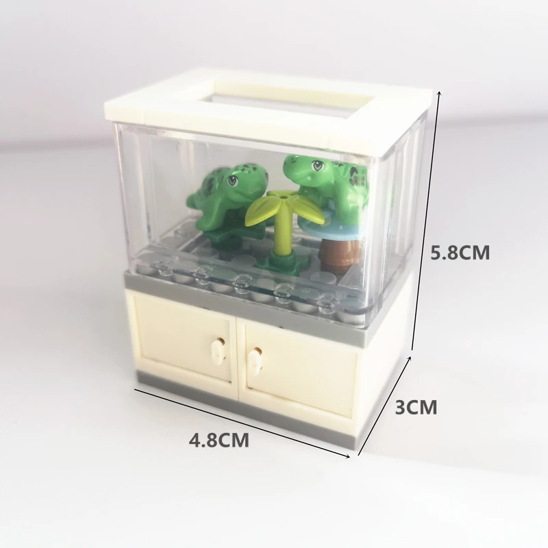 Конструктор MOC для аквариума креативная игрушка детей сделай сам дом мебель
