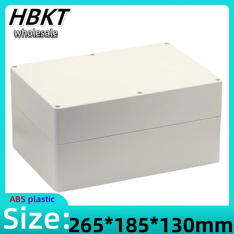 

1pcs 265x185x130mm Plastic housing Security power supply housing Electronic instrument housing Outdoor wiring waterproof box