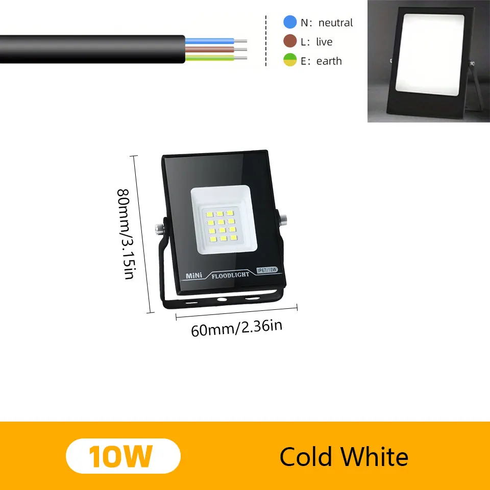 

LED прожектор 100Вт черный 220В