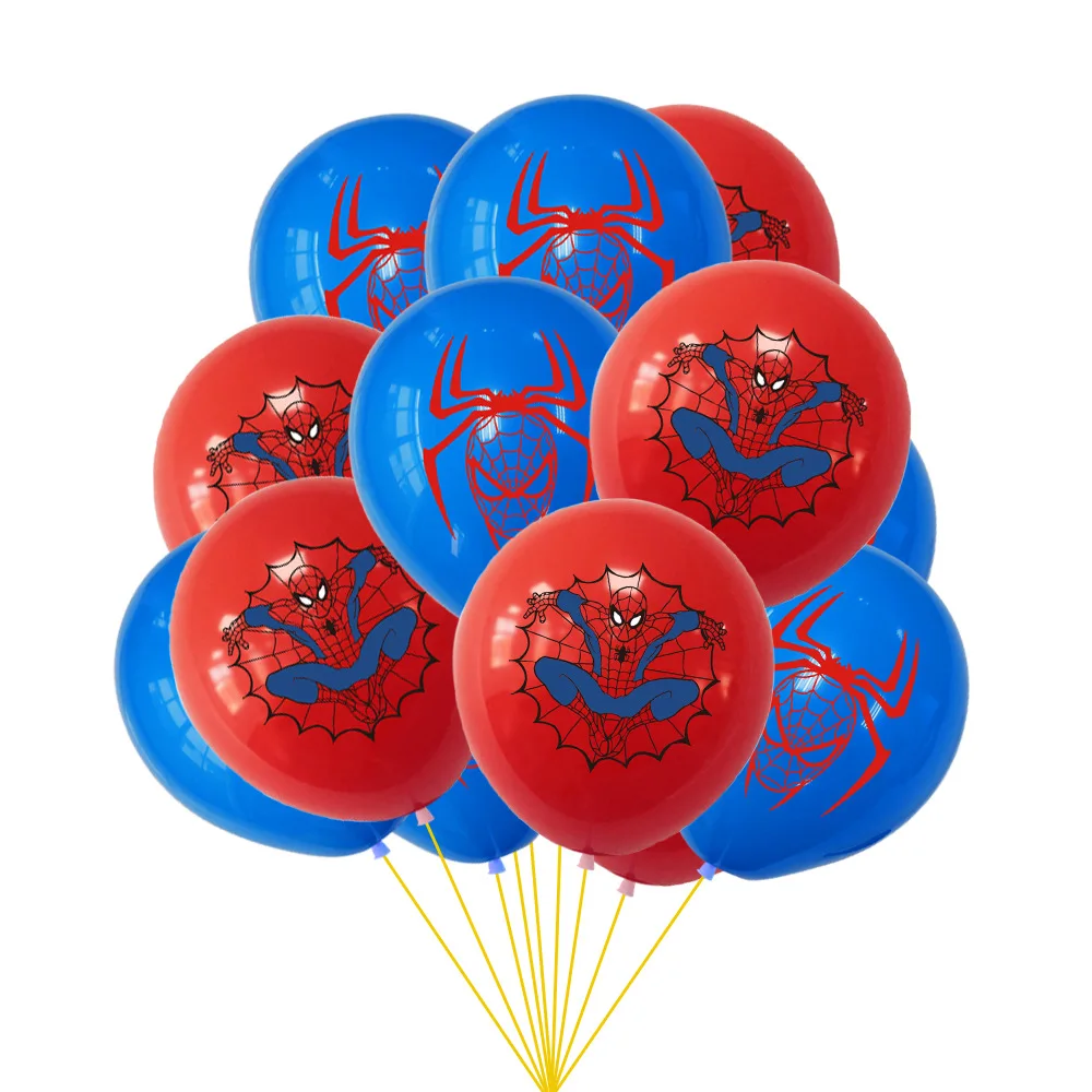 

10/16pcs 12inch Superhero Spiderman Balloons Avengers Theme Latex Balloons Birthday Party Decoration Supplies Baby Shower Toys