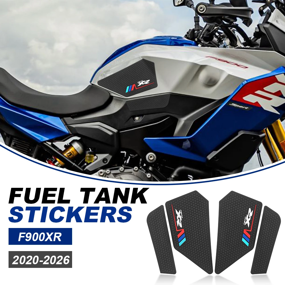 Фото Для мотоциклов BMW F900XR F900 F 900 XR 2020-2026 2025: Наклейки-противоскользящие накладки на бак и коленки, защитные стикеры на крышку топливного бака №1