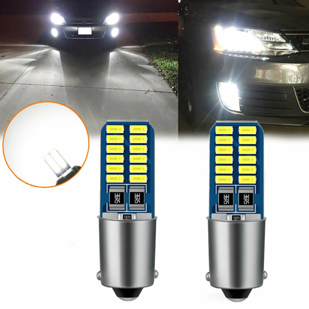 

2x Car Light CANBUS BA9S 4014 24 LED Reversing Light Parking Lights Car Accessories High-quality Durable Dashboard Indicators