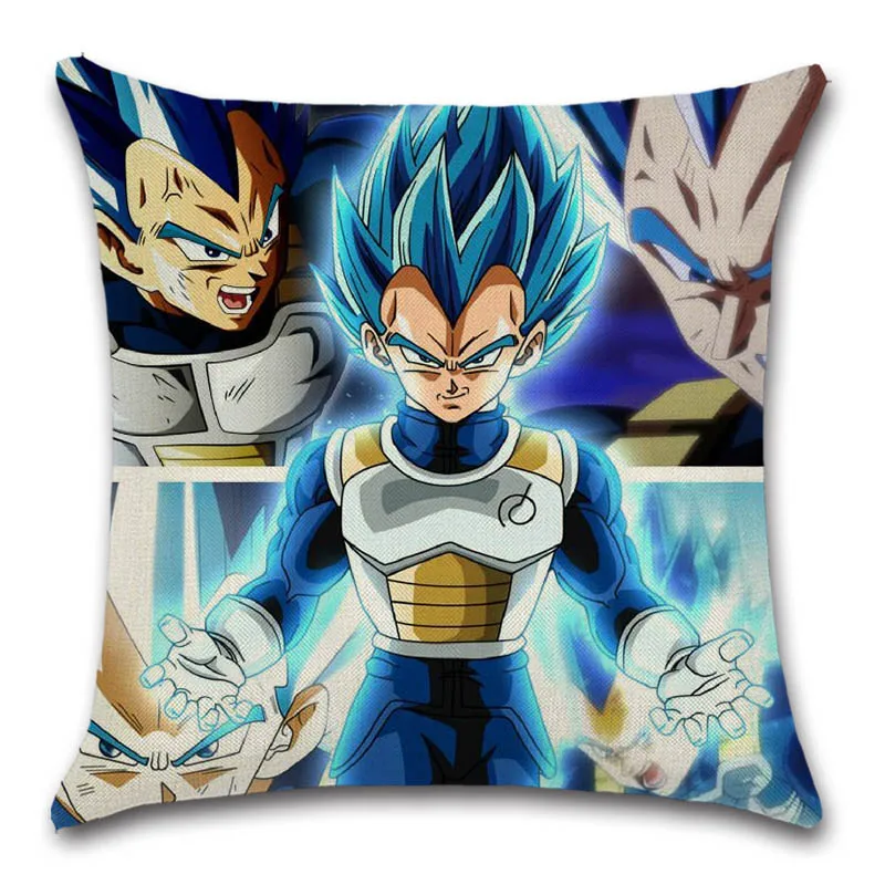 

Cartoon Goku Vegeta Print Cushion Cover Pillow Case Decoration for Home Room Sofa Chair Friend Gift