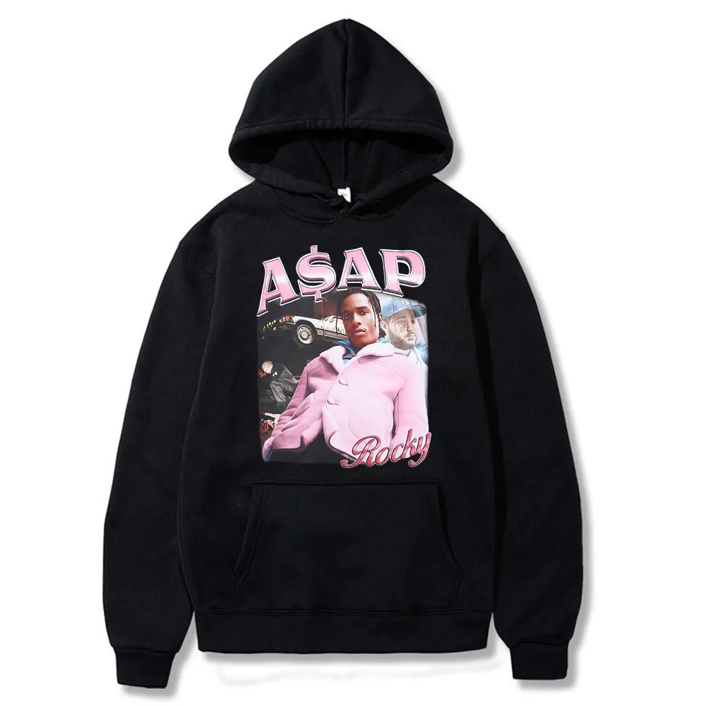 

Asap Rocky Graphic Print Men Hoodie Casual Fashion Sweatshirt Autumn Streetwear Hip Hop Long Sleeve Vintage Pullover Hoodies