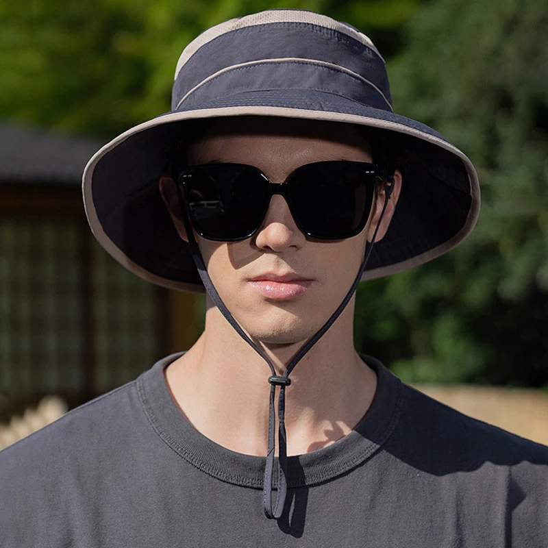 Рыбацкая шляпа с широкими полями новая солнцезащитная кепка быстросохнущие
