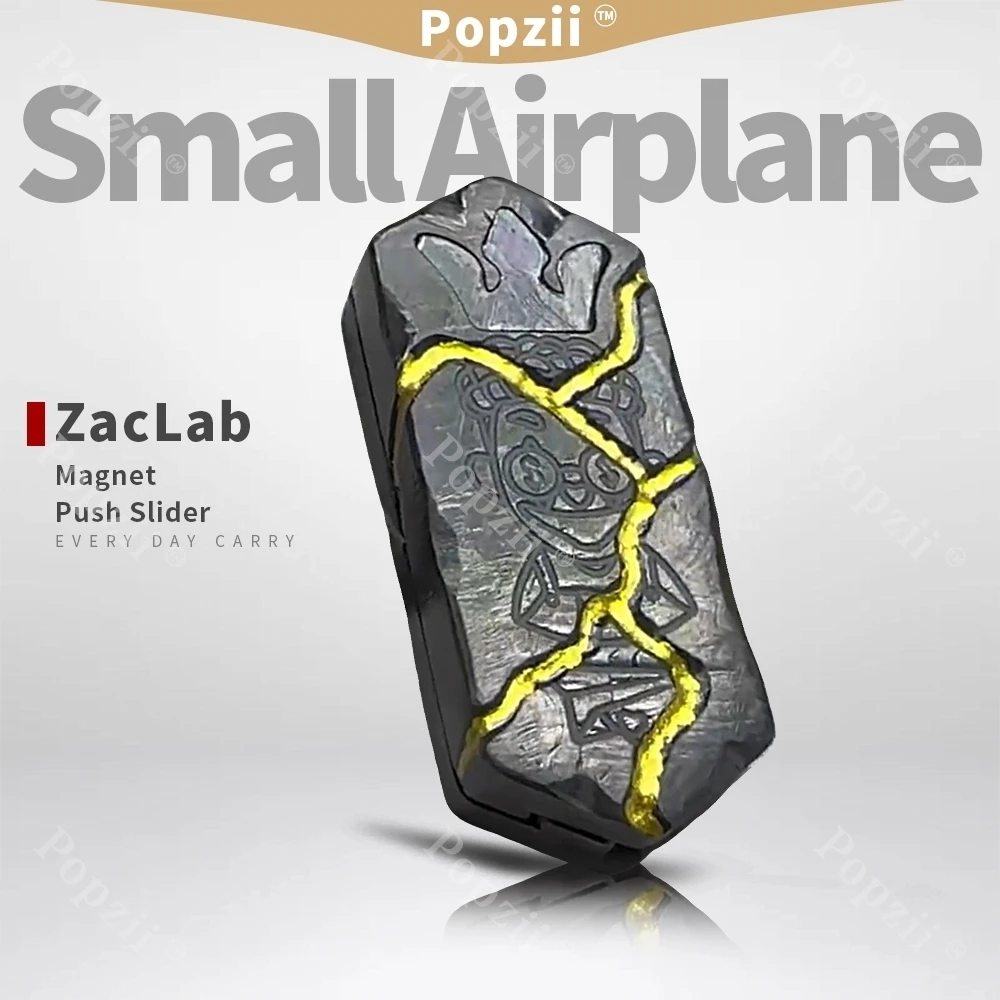 Фото ZacLab циркониевый маленький самолет ручная резьба механический слайдер с несколькими орбитами Push слайдер игрушки для взрослых игрушки для беспокойства №1