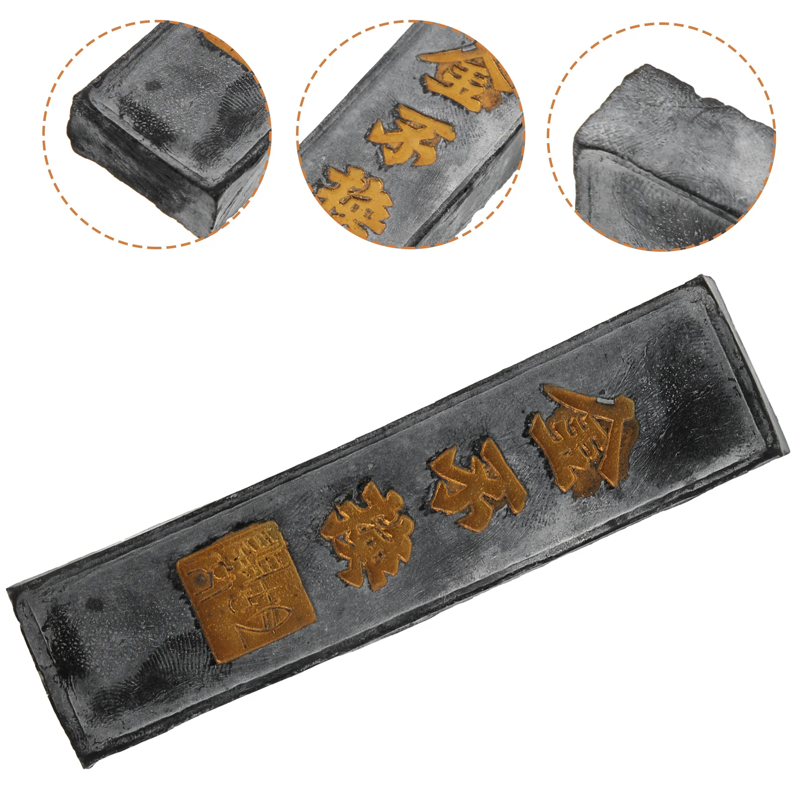 

Chinese Calligraphy Ink Stone Handmade Ink Block Ink Stick for Chinese Japanese Calligraphy and Painting (Black)