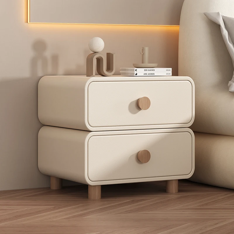 

Bedside table modern simple household small cabinet bedroom solid wood small bedside cabinet minimalist luxury bedside storage