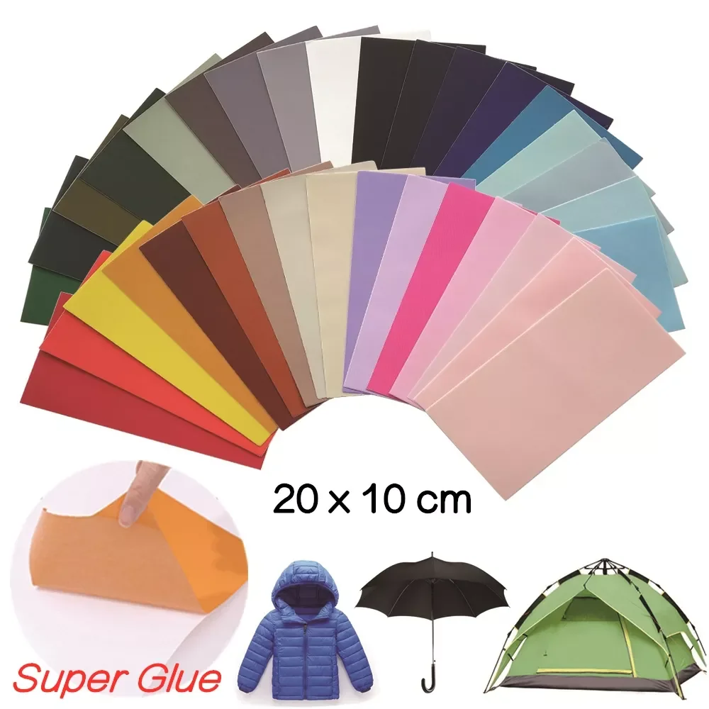 

NEW 20 x 10cm Self Adhesive Patches on Down Jackets Clothes Washable Repair Raincoat Umbrel Cloth Stickers for Tent Rainproof Pa