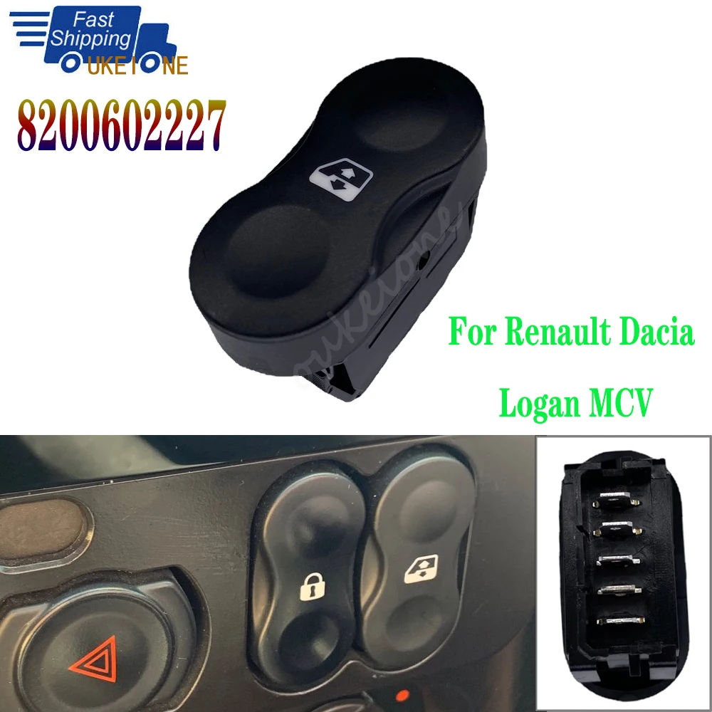 

Электрический переключатель стеклоподъемника для Dacia Duster Logan MCV Sandero 2009 2010 2011, автомобильные аксессуары 8200602227