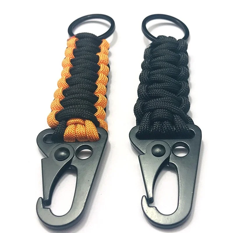 

1/2pcs Carabiner Umbrella Rope Keychain Outdoor Camping Climbing Tactical Survival Tool Eagle beak Snap Clip Lock Buckle Hook
