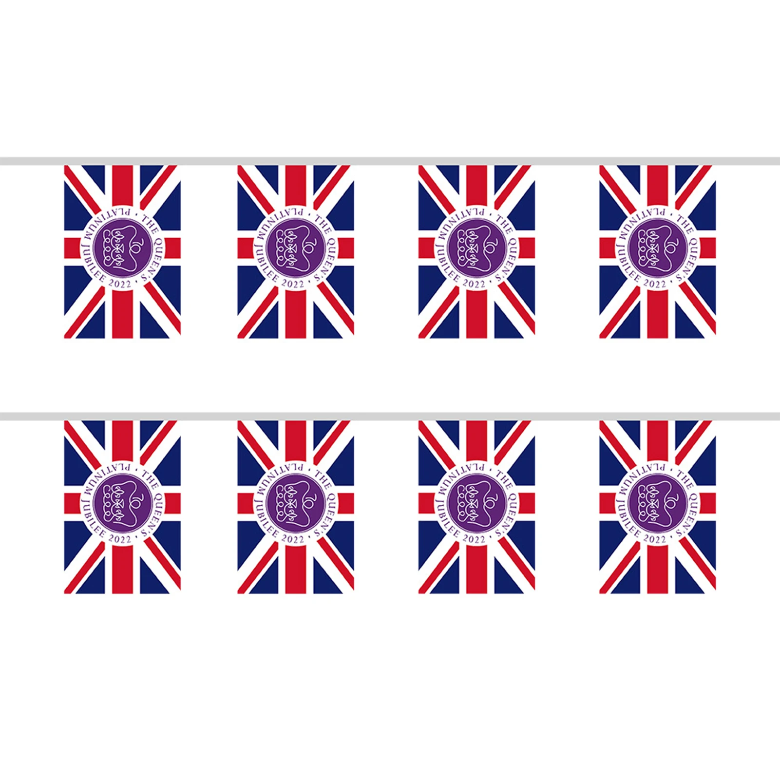 

Jubilee Decorations Bunting Flag Set Durable Rectangle Union Jack Bunting Pennant Banner Britain Outdoor Party Decorations For