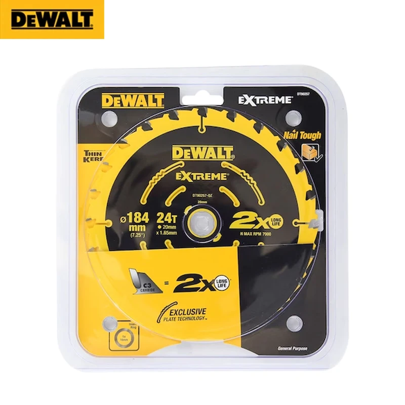 Дисковая пила DEWALT DT90257 DT90259 184 мм * 40 т/24 т