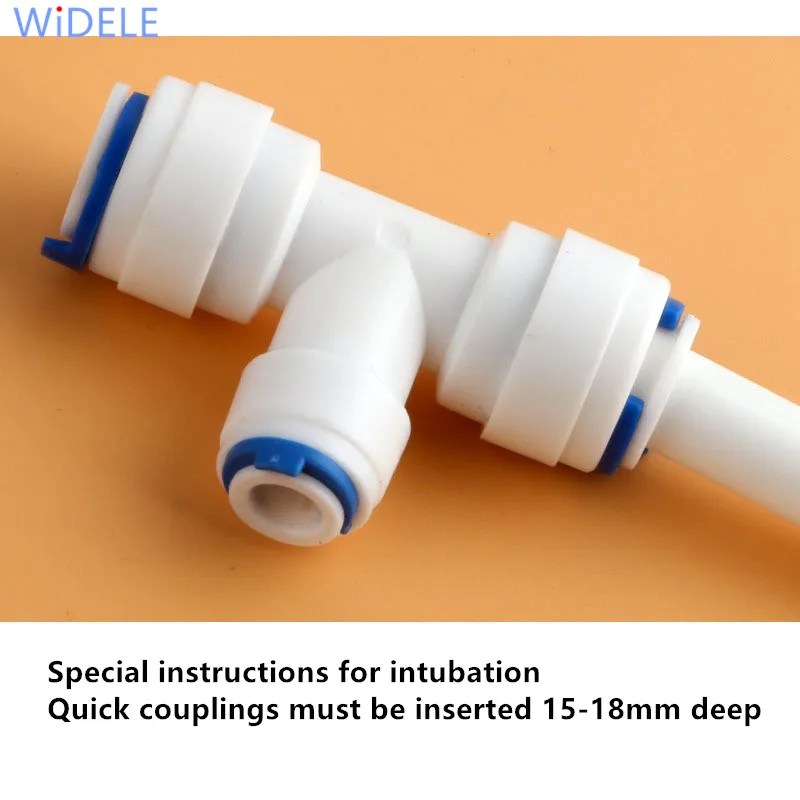 WiDELE 1 шт. 3/8 дюйма до 1/4 Диаметр трубки Chang 3-сторонний тройник Быстрое подключение к