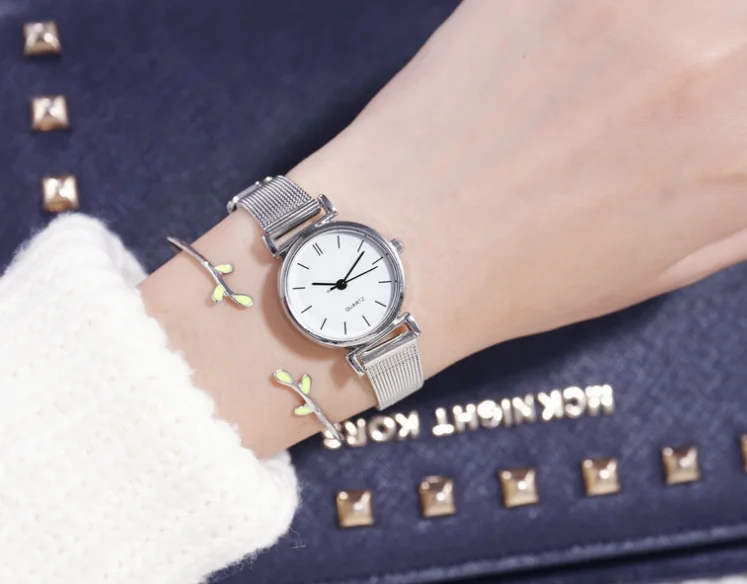 Модный индивидуальный подарок маленькая девушка сетчатая стальная цепь ручные