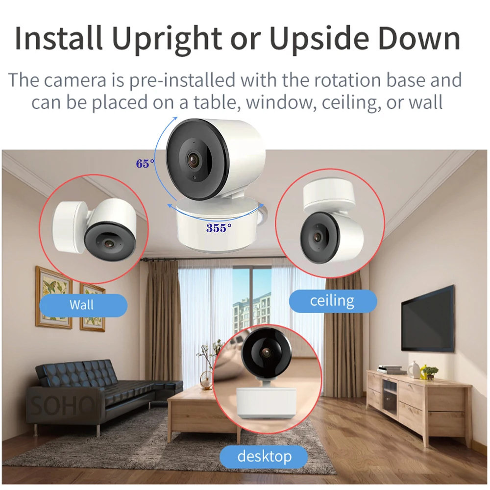 ONVIF NVR 1080P Tuya Smart PTZ Wi-Fi Внутренняя беспроводная безопасность Домашнее