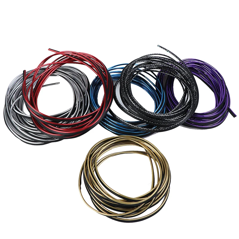 

1pc 5M Universal Auto Chrome Car Seal Accessories Styling Decoration Bright Strip Door Strip Moulding Trim Dashboard Edge